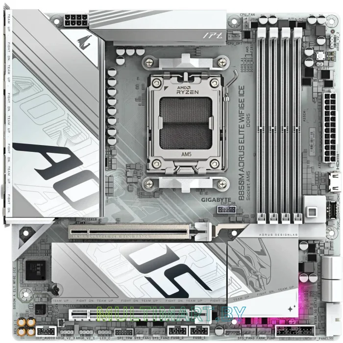 Материнская плата Gigabyte B850M Aorus Elite WIFI6E Ice (rev. 1.x)